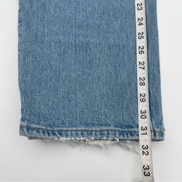 Abercrombie & Fitch The 90s Straight Ultra High Rise Women’s 31/12L Distressed - Picture 14 of 15